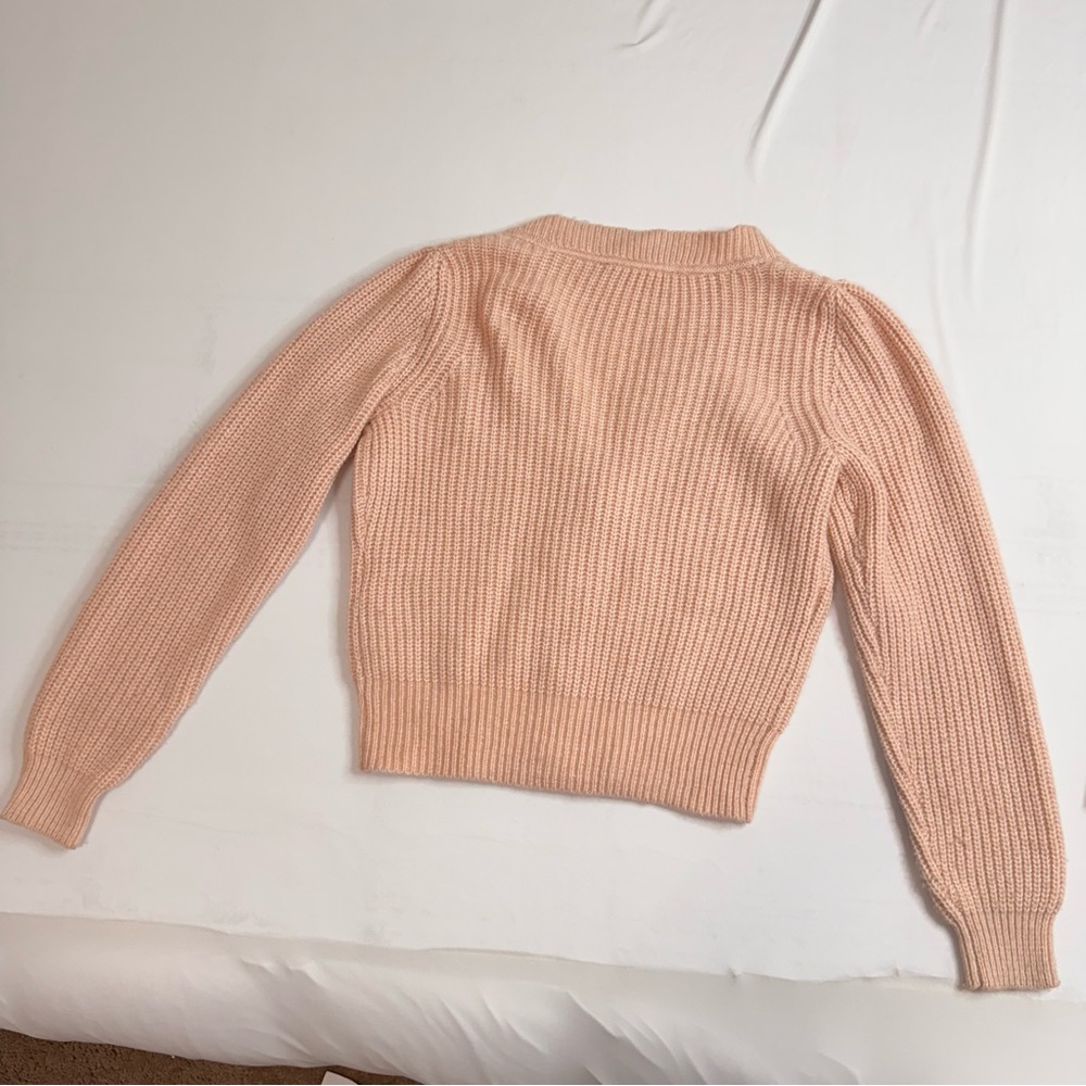 White House Black Market Light Pink Knit Cardigan - Picture 5 of 7